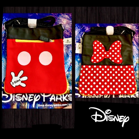 Set of 2 Mickey and Minnie Crossbody Bags